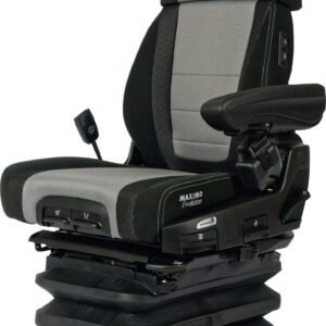Grammer Traktorsitz "Maximo® Evolution Dynamic" für Fendt, Niederfrequenzfederung, Stoff, anthrazit/silber