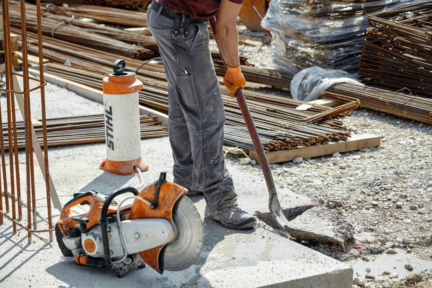 STIHL Benzin-Trennschleifer "TS 500i" 3,9 kW (5,3 PS), Schnitttiefe max. 125 mm, 4250 011 2810 – Bild 2
