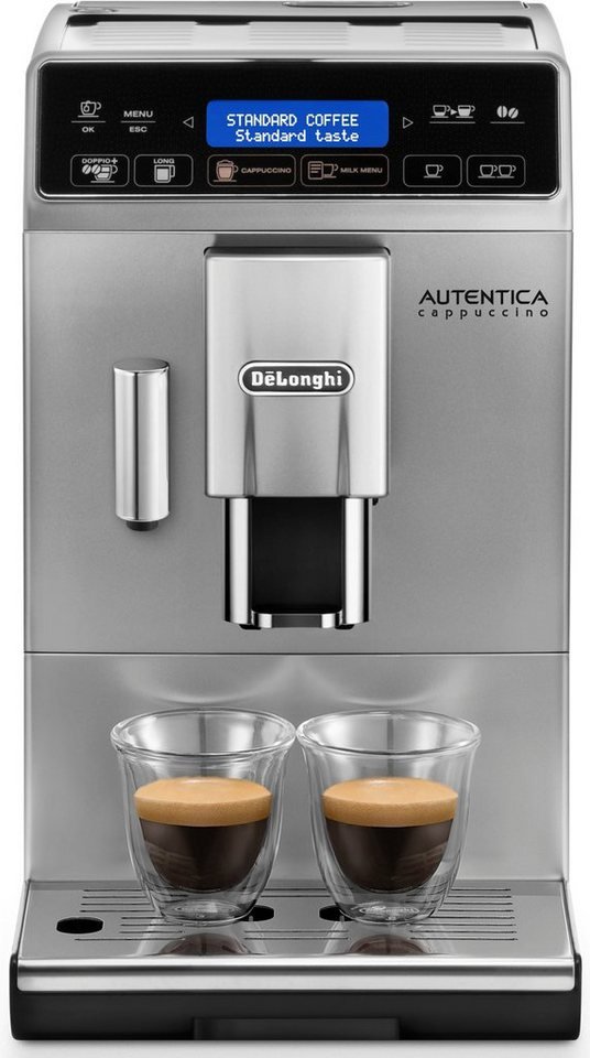 De'Longhi Kaffeevollautomat Autentica Cappuccino ETAM29.660.SB - Superkompakt - nur 19,5 cm breit, LatteCremaMilchsystem, Kegelmahlwerk 13-stufig, – Bild 2