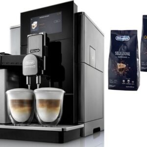 De'Longhi Kaffeevollautomat Maestosa EPAM960.75.GLM - Italienischer Kaffee-Genuss (heiß & kalt), 2 Bohnenbehälter und 2 Mahlwerke, 22