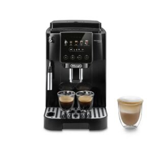 De'Longhi Kaffeevollautomat Magnifica Start Pop ECAM220.51.B - 5 Rezepte, Milchschaumdüse, schwarz, Intuitives Touch Bedienfeld, Iced Americano,