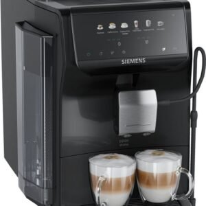SIEMENS Kaffeevollautomat EQ500 TP551E07, Doppeltassenfunktion, 6 Getränke, einfache Reinigung, mit Milchschlauch, Keramikmahlwerk, entnehmbare