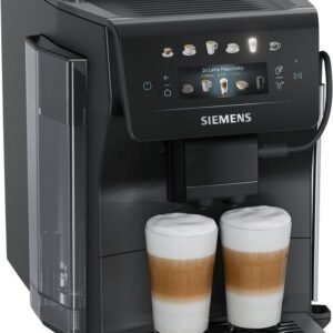 SIEMENS Kaffeevollautomat EQ600 TP601E09, 6 Getränke, XL-Getränke, bis zu 480ml, Kannenfunktion, Doppeltassenfunktion,Keramikmahlwerk, entnehmbare