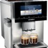 SIEMENS Kaffeevollautomat EQ900 TQ907D03, intuitives 6,8" TFT-Display, 2 Bohnenbehälter, Barista-Modus, App, Geräuschreduzierung, 10 Profile,